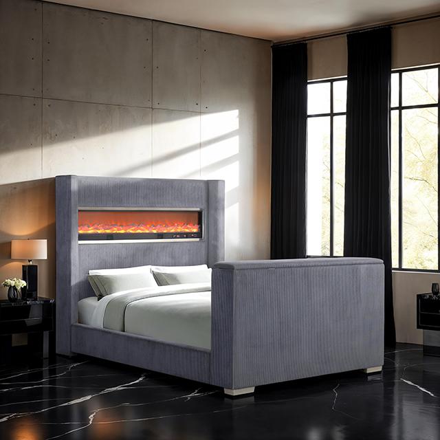 Sumter Bed Black & Grey - Furniture 4 Less Outlet (Salinas,CA)