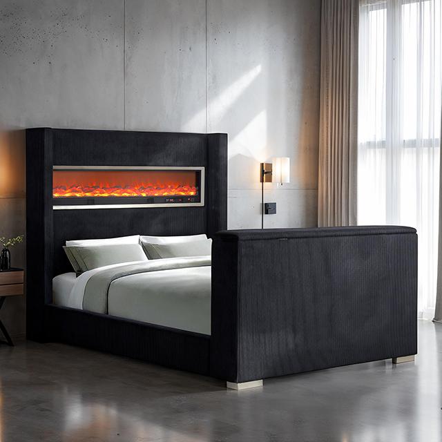 Sumter Bed Black & Grey - Furniture 4 Less Outlet (Salinas,CA)