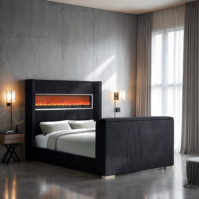 Sumter Bed Black & Grey - Furniture 4 Less Outlet (Salinas,CA)
