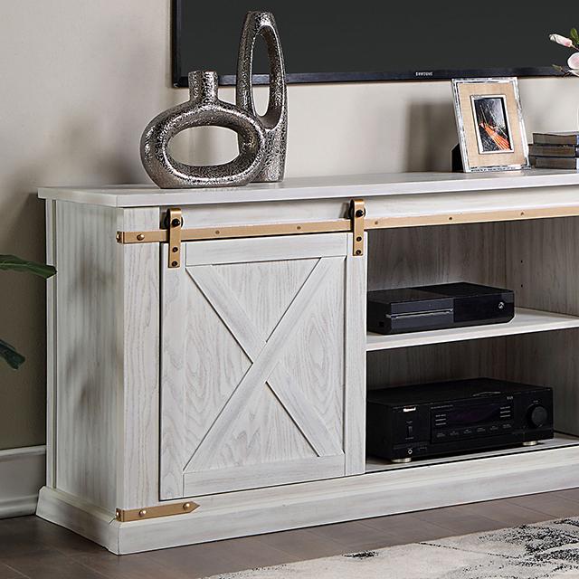BORREGO TV Stand, Antique White - Furniture 4 Less Outlet (Salinas,CA)