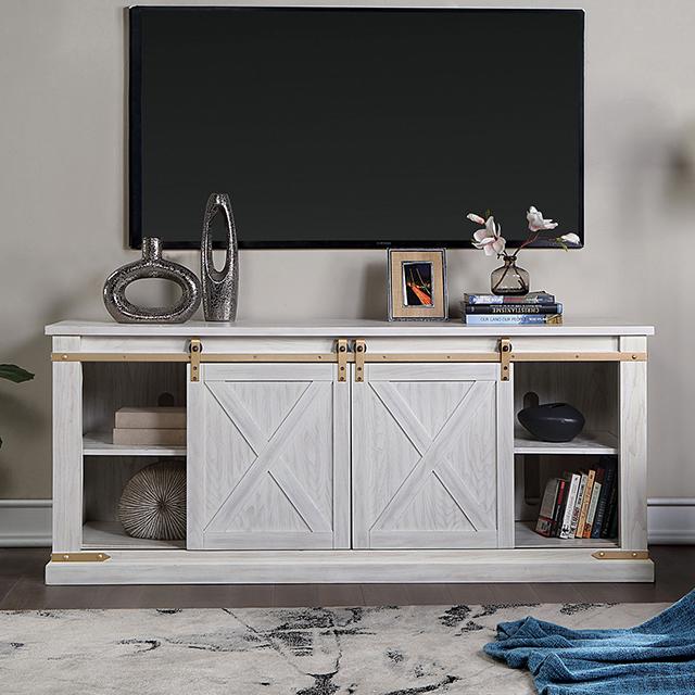 BORREGO TV Stand, Antique White - Furniture 4 Less Outlet (Salinas,CA)