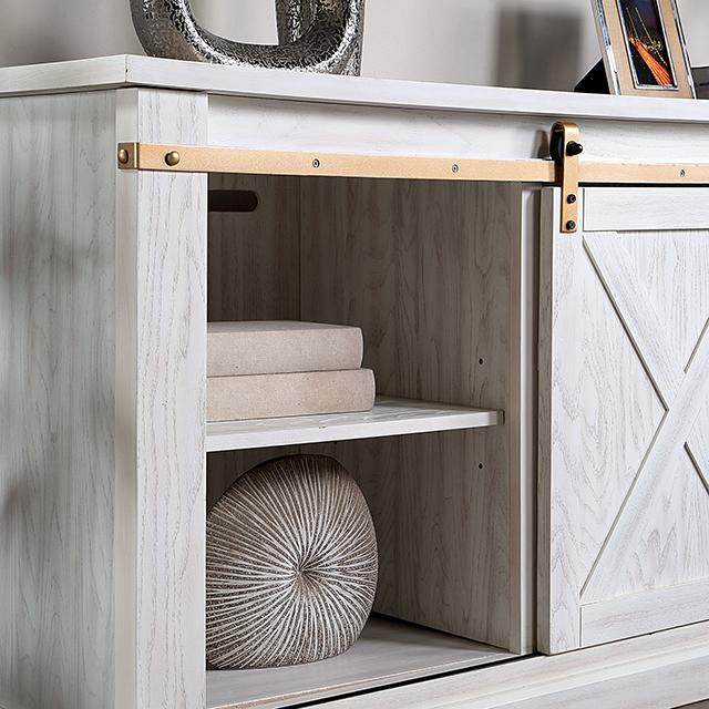 BORREGO TV Stand, Antique White - Furniture 4 Less Outlet (Salinas,CA)