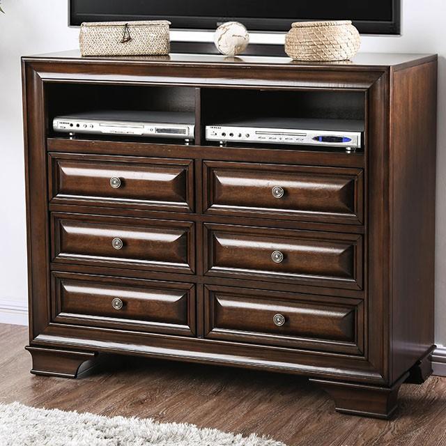 Brandt Brown Cherry Media Chest - Furniture 4 Less Outlet (Salinas,CA)