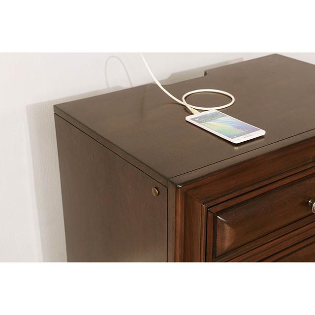 Brandt Brown Cherry Night Stand - Furniture 4 Less Outlet (Salinas,CA)