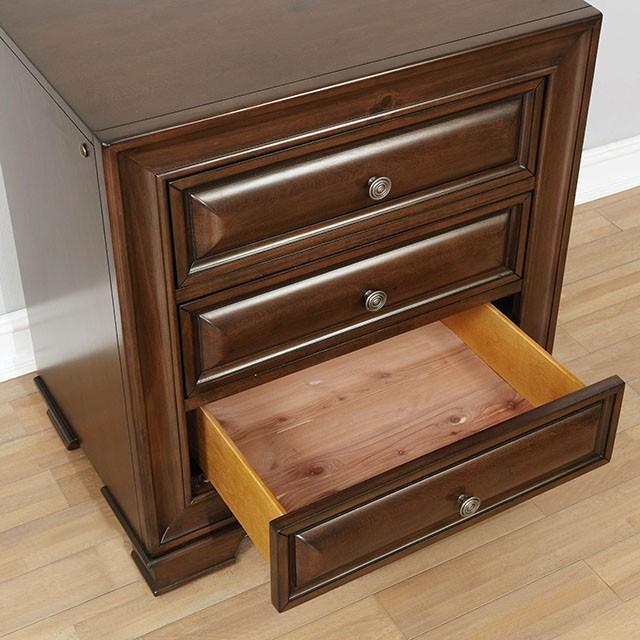 Brandt Brown Cherry Night Stand - Furniture 4 Less Outlet (Salinas,CA)