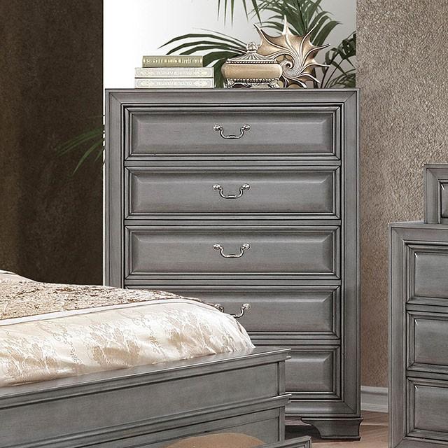 Brandt Gray Chest - Furniture 4 Less Outlet (Salinas,CA)