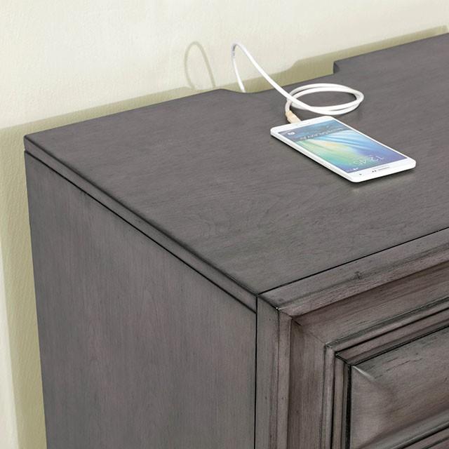 Brandt Gray Night Stand - Furniture 4 Less Outlet (Salinas,CA)