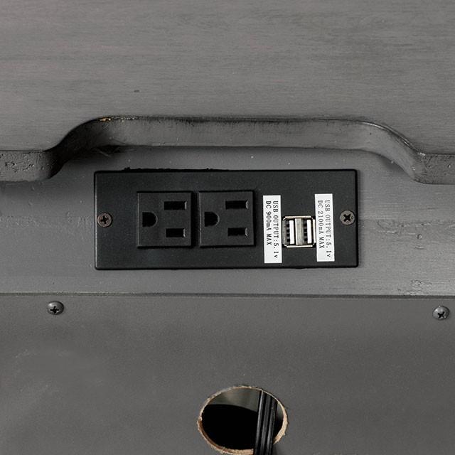 Brandt Gray Night Stand - Furniture 4 Less Outlet (Salinas,CA)