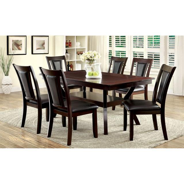 BRENT Dark Cherry/Espresso Side Chair (2/CTN) - Furniture 4 Less Outlet (Salinas,CA)