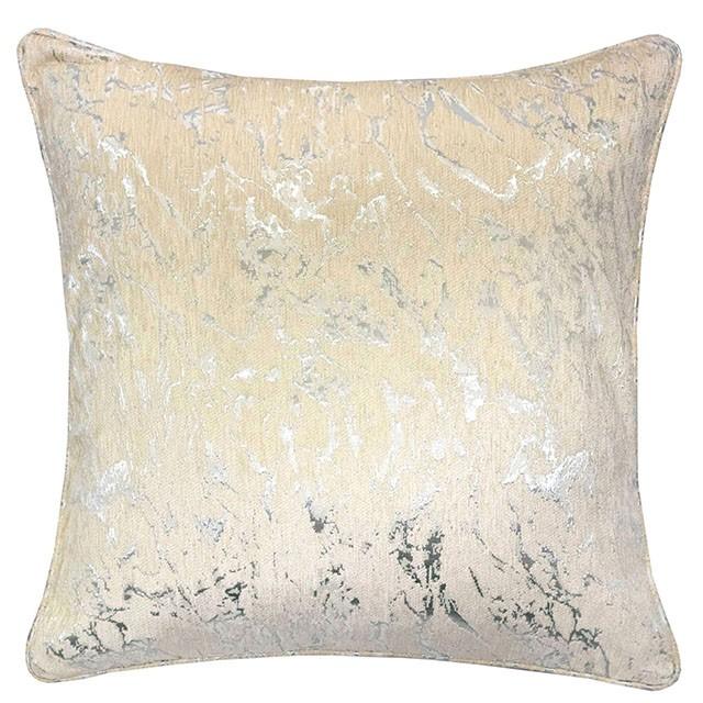 Bria Light Beige 20" X 20" Pillow, Ecru - Furniture 4 Less Outlet (Salinas,CA)