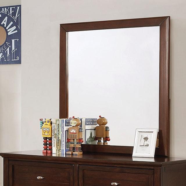 Brogan Brown Cherry Mirror - Furniture 4 Less Outlet (Salinas,CA)