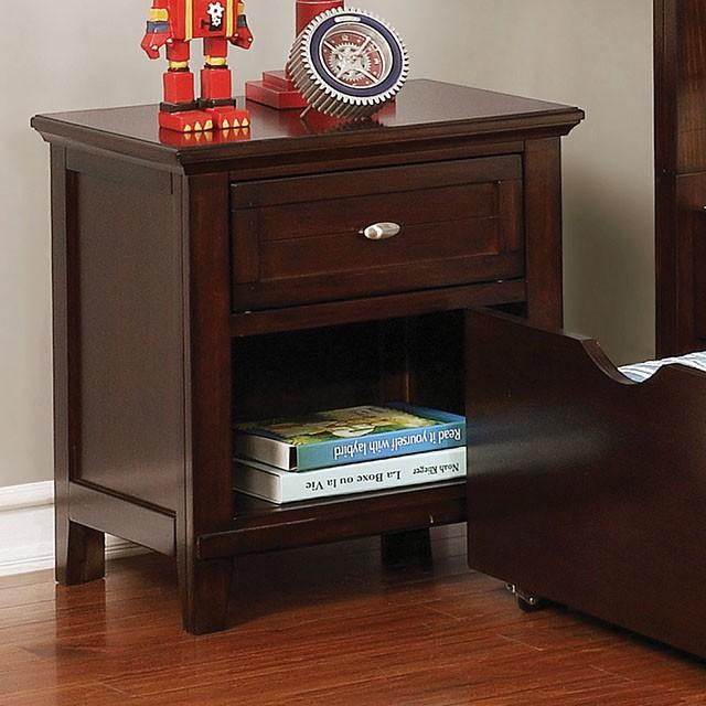 Brogan Brown Cherry Night Stand - Furniture 4 Less Outlet (Salinas,CA)