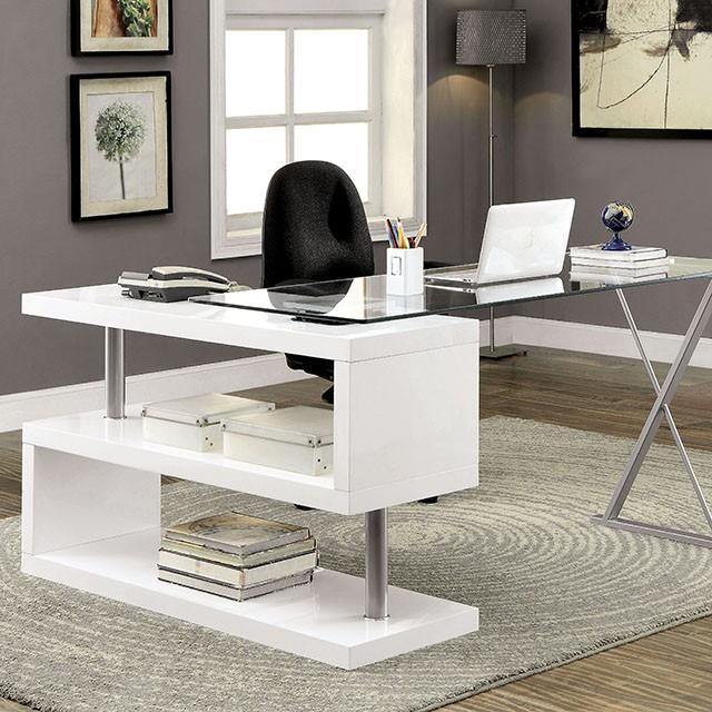 BRONWEN White Desk - Furniture 4 Less Outlet (Salinas,CA)