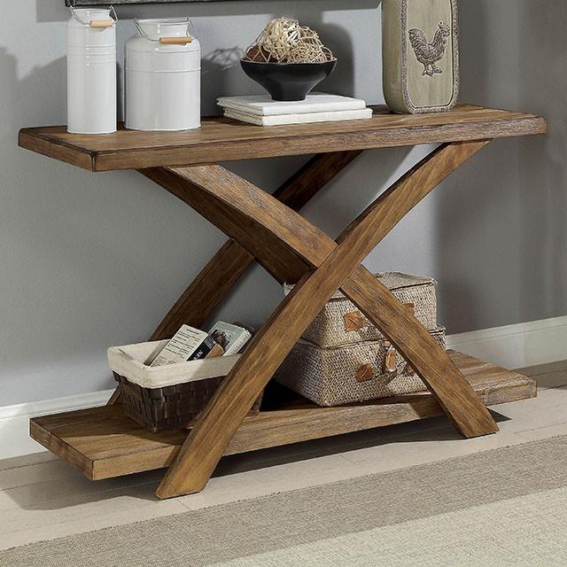 Bryanna Antique Light Oak Sofa Table - Furniture 4 Less Outlet (Salinas,CA)