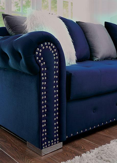WILMINGTON Sectional, Blue - Furniture 4 Less Outlet (Salinas,CA)