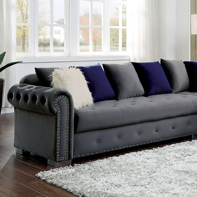 WILMINGTON Sectional, Gray - Furniture 4 Less Outlet (Salinas,CA)
