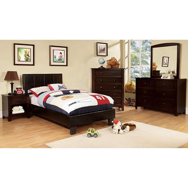 Winn Park Cal.King, E.King, Twin, & Full Bed Chrome, Gray, Brown, & Chrome - Furniture 4 Less Outlet (Salinas,CA)