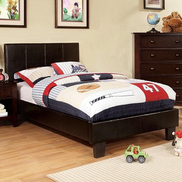 Winn Park Cal.King, E.King, Twin, & Full Bed Chrome, Gray, Brown, & Chrome - Furniture 4 Less Outlet (Salinas,CA)