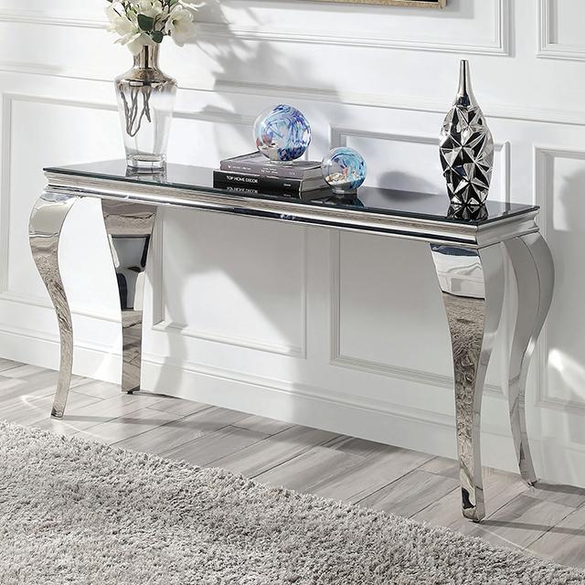 WETZIKON Sofa Table, Black - Furniture 4 Less Outlet (Salinas,CA)