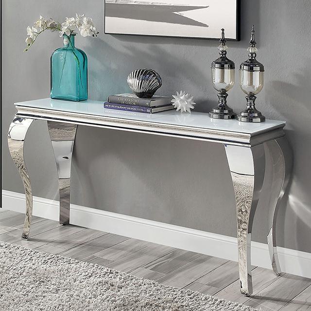 WETZIKON Sofa Table, White - Furniture 4 Less Outlet (Salinas,CA)