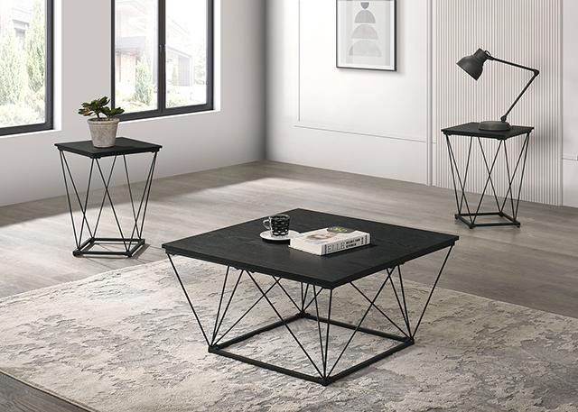 Whetstone 3 Pc. Table Set Black - Furniture 4 Less Outlet (Salinas,CA)