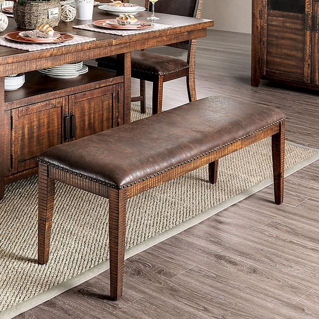 Wichita Light Walnut Bench - Furniture 4 Less Outlet (Salinas,CA)