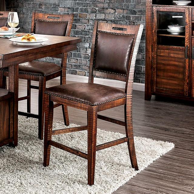 Wichita Light Walnut Counter Ht. Chair (2/CTN) - Furniture 4 Less Outlet (Salinas,CA)