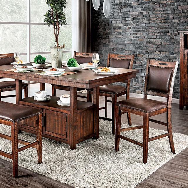 Wichita 6 Pc Counter Ht Table Set with Bench - Furniture 4 Less Outlet (Salinas,CA)