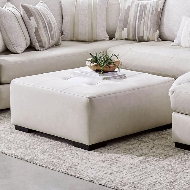 WARRENTON Ottoman, Ivory - Furniture 4 Less Outlet (Salinas,CA)