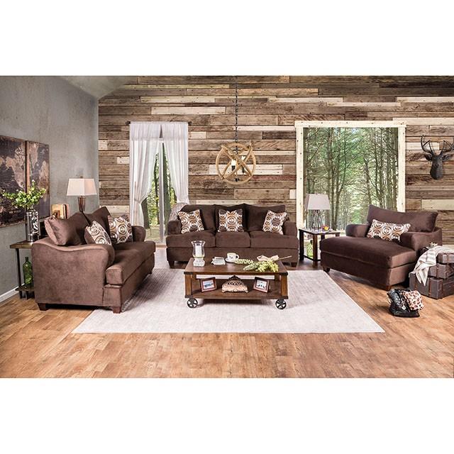 WESSINGTON Chocolate Love Seat - Furniture 4 Less Outlet (Salinas,CA)