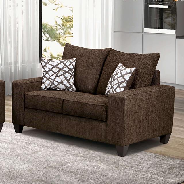 WEST ACTION Loveseat, Chocolate - Furniture 4 Less Outlet (Salinas,CA)