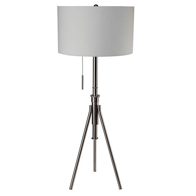 Zaya Brushed Steel Floor Lamp - Furniture 4 Less Outlet (Salinas,CA)