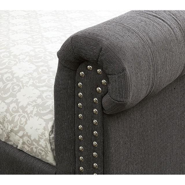 LEANNA Gray Daybed w/ Trundle, Gray - Furniture 4 Less Outlet (Salinas,CA)