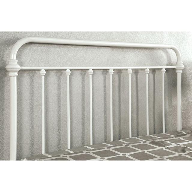 IRIA Vintage White Cal.King, E.King, & Full Bed - Furniture 4 Less Outlet (Salinas,CA)