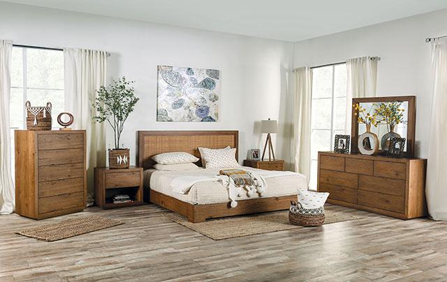 LEIRVIK Mirror, Light Walnut - Furniture 4 Less Outlet (Salinas,CA)