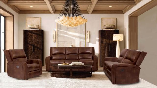 SOTERIOS Power Recliner, Medium Brown - Furniture 4 Less Outlet (Salinas,CA)