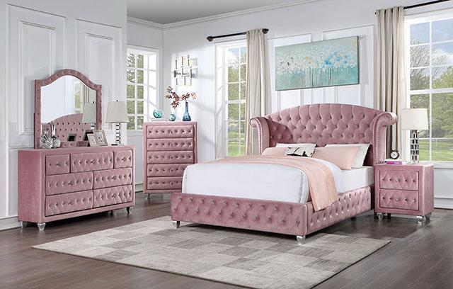 ZOHAR Mirror, Pink - Furniture 4 Less Outlet (Salinas,CA)