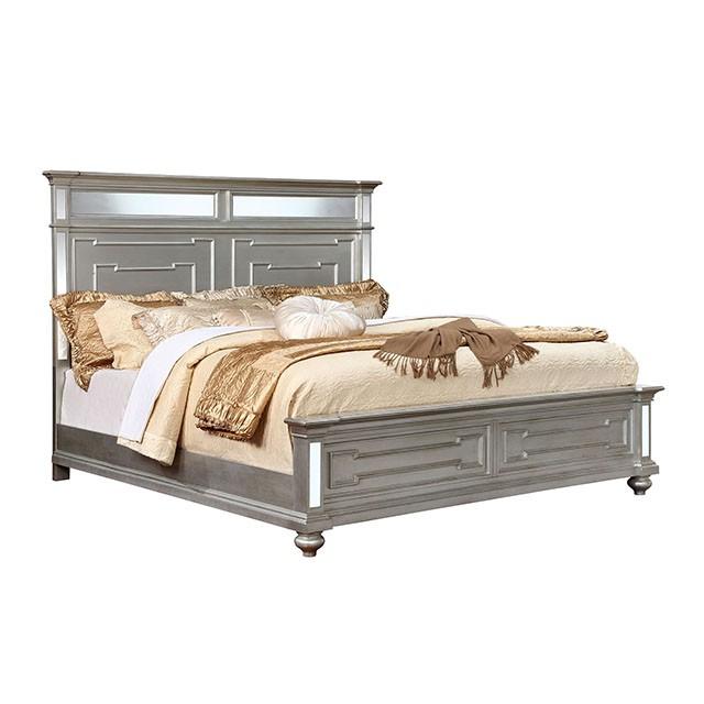 Salamanca Silver Cal.King & Queen Bed - Furniture 4 Less Outlet (Salinas,CA)