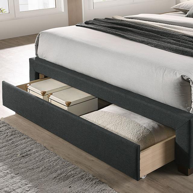 SYBELLA Twin Bed, Dark Gray - Furniture 4 Less Outlet (Salinas,CA)