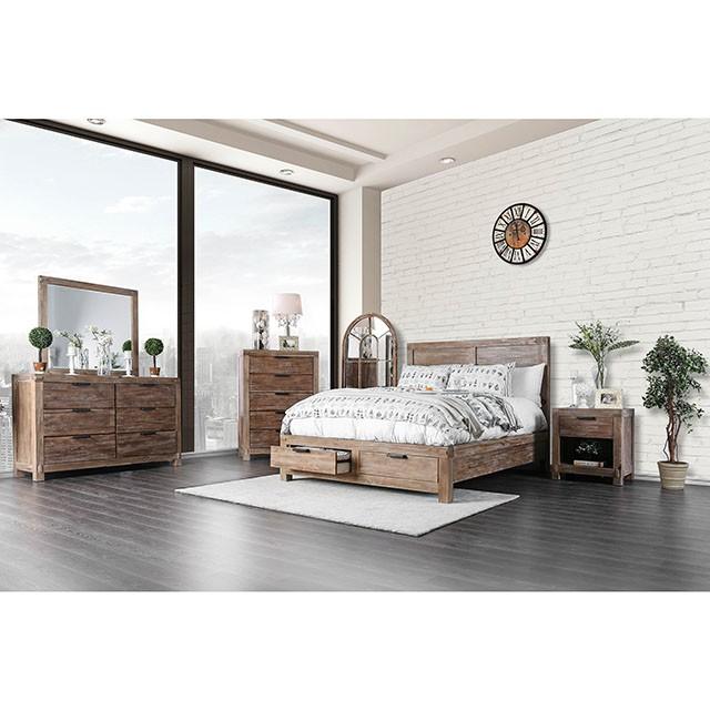 Wynton Weathered Light Oak Mirror - Furniture 4 Less Outlet (Salinas,CA)