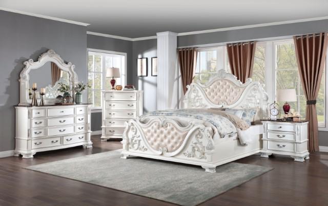 ESPARANZA Mirror, Pearl White - Furniture 4 Less Outlet (Salinas,CA)