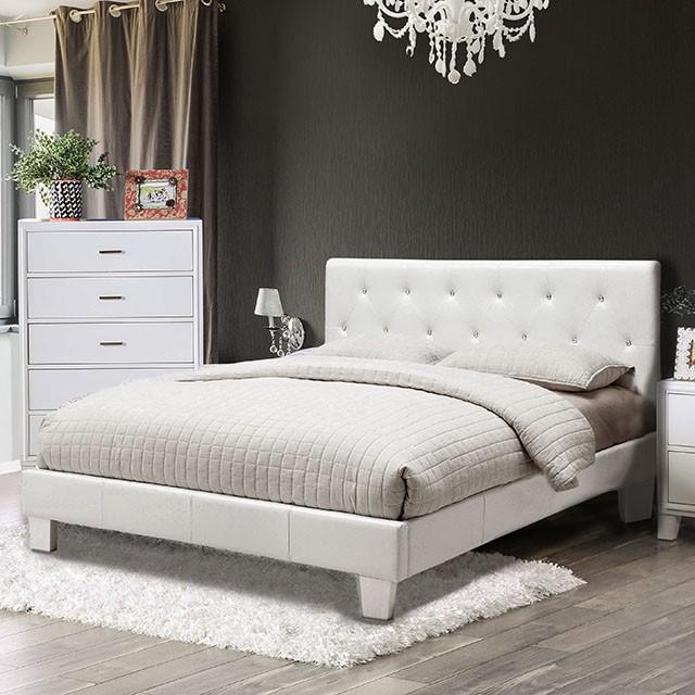Velen Black Cal.King, E.King, Full, & Twin Bed Black & White - Furniture 4 Less Outlet (Salinas,CA)