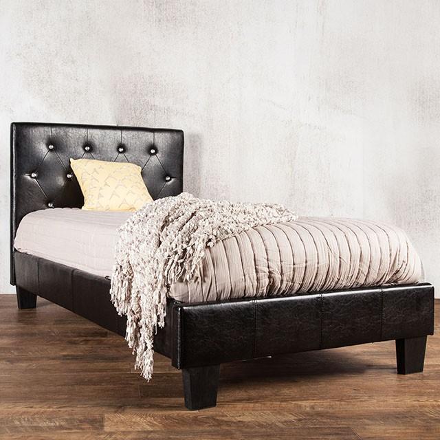 Velen Black Cal.King, E.King, Full, & Twin Bed Black & White - Furniture 4 Less Outlet (Salinas,CA)