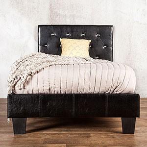 Velen Black Cal.King, E.King, Full, & Twin Bed Black & White - Furniture 4 Less Outlet (Salinas,CA)