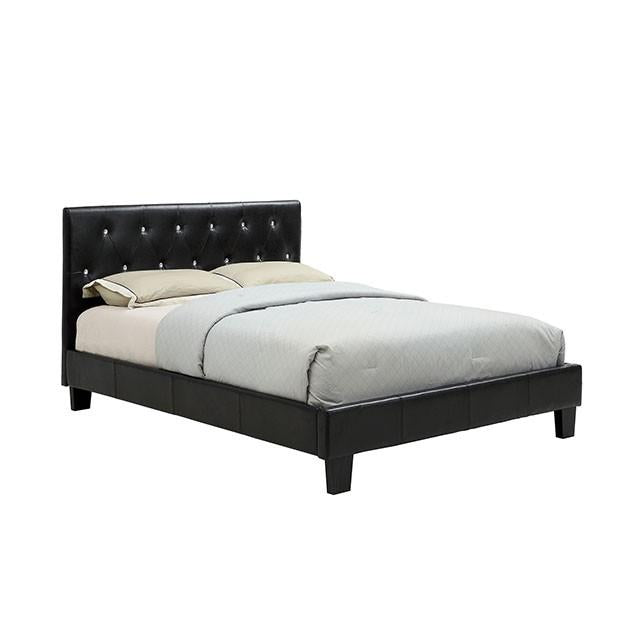 Velen Black Cal.King, E.King, Full, & Twin Bed Black & White - Furniture 4 Less Outlet (Salinas,CA)