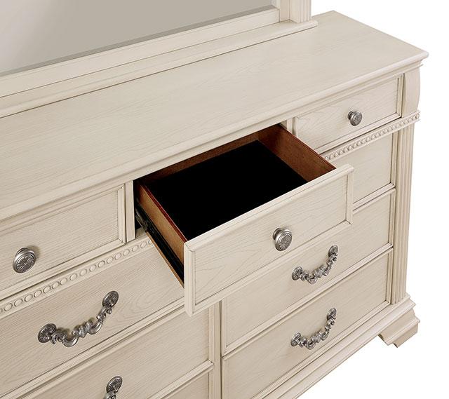 Pamphilos 4 & 5 Piece Queen Bedroom Set Gray & White - Furniture 4 Less Outlet (Salinas,CA)