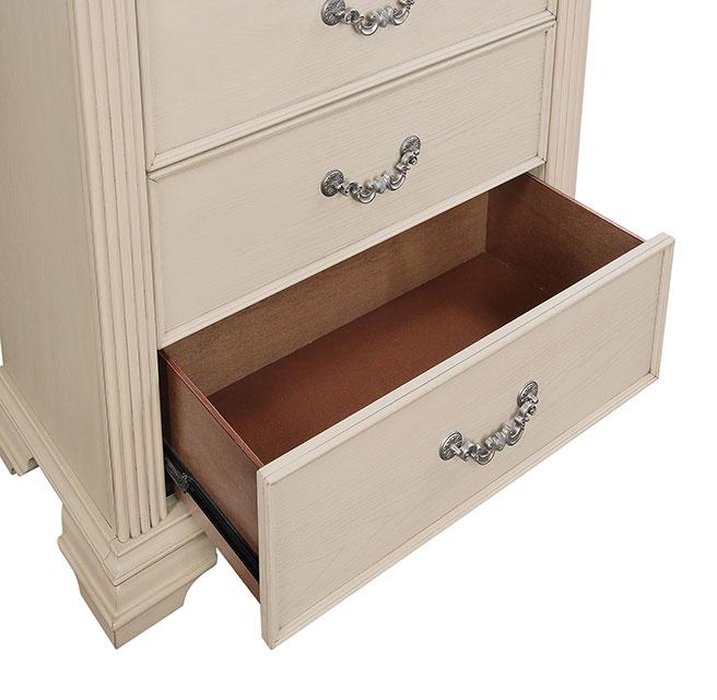 Pamphilos 4 & 5 Piece Queen Bedroom Set Gray & White - Furniture 4 Less Outlet (Salinas,CA)