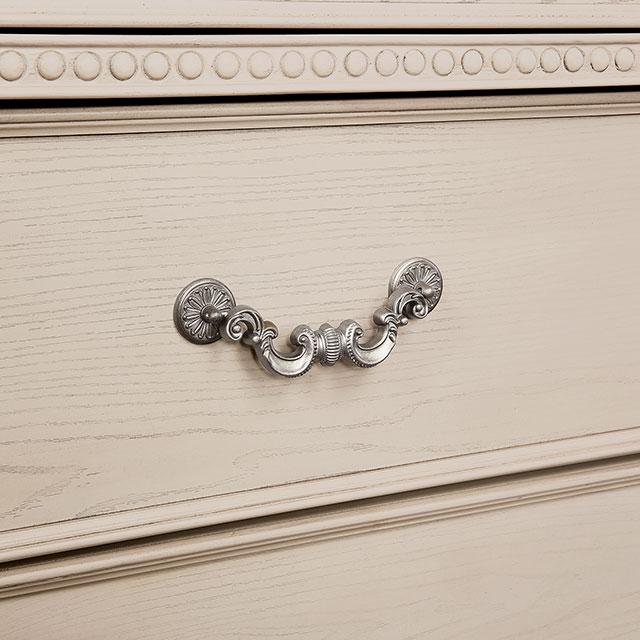 Pamphilos 4 & 5 Piece Queen Bedroom Set Gray & White - Furniture 4 Less Outlet (Salinas,CA)
