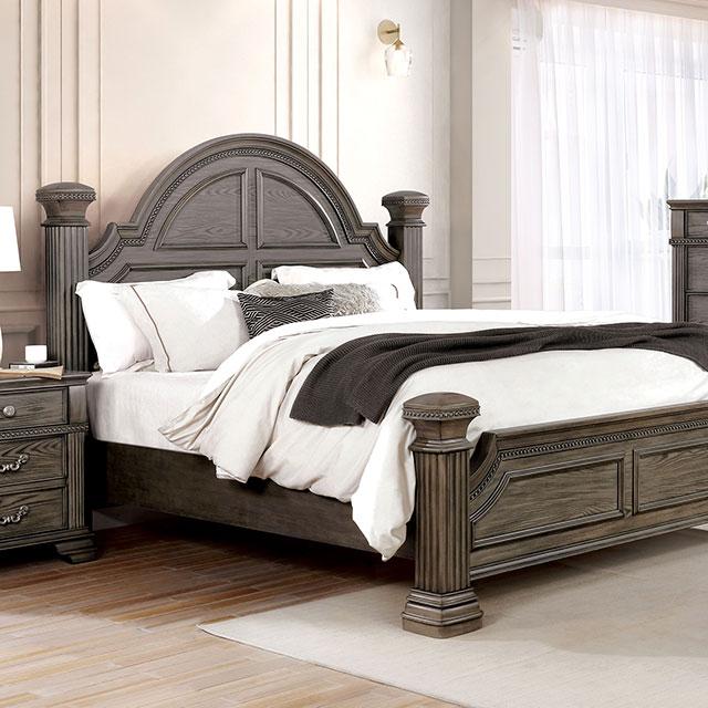 Pamphilos 4 & 5 Piece Queen Bedroom Set Gray & White - Furniture 4 Less Outlet (Salinas,CA)