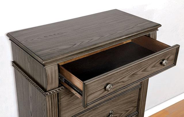 Pamphilos 4 & 5 Piece Queen Bedroom Set Gray & White - Furniture 4 Less Outlet (Salinas,CA)